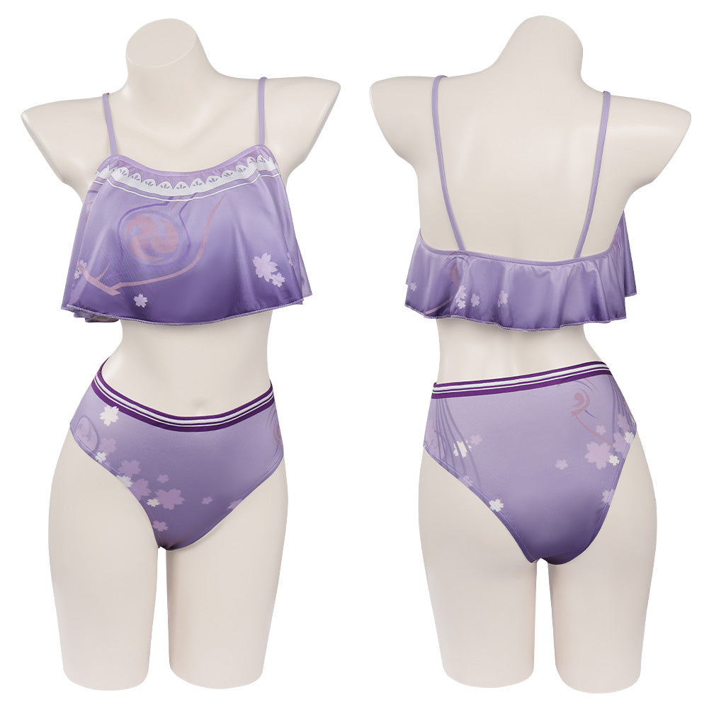 Game Genshin Impact Baal Raiden Shogun Cosplay Party Costume Swimsuit Set Festival UUstyle®