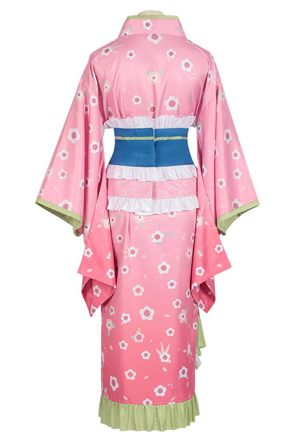 Anime Kanroji Mitsuri Kimono Outfits Halloween Carnival Suit Cosplay Costume