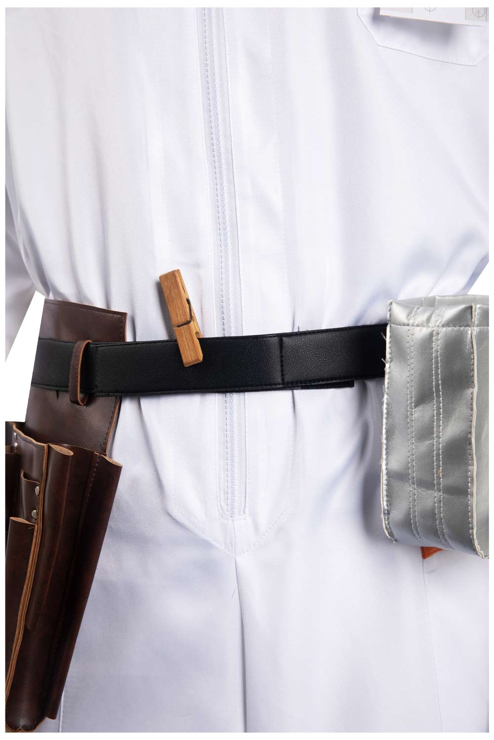 Doc Brown Men Jumpsuit Outfits Halloween Carnival Suit  Cosplay Costume