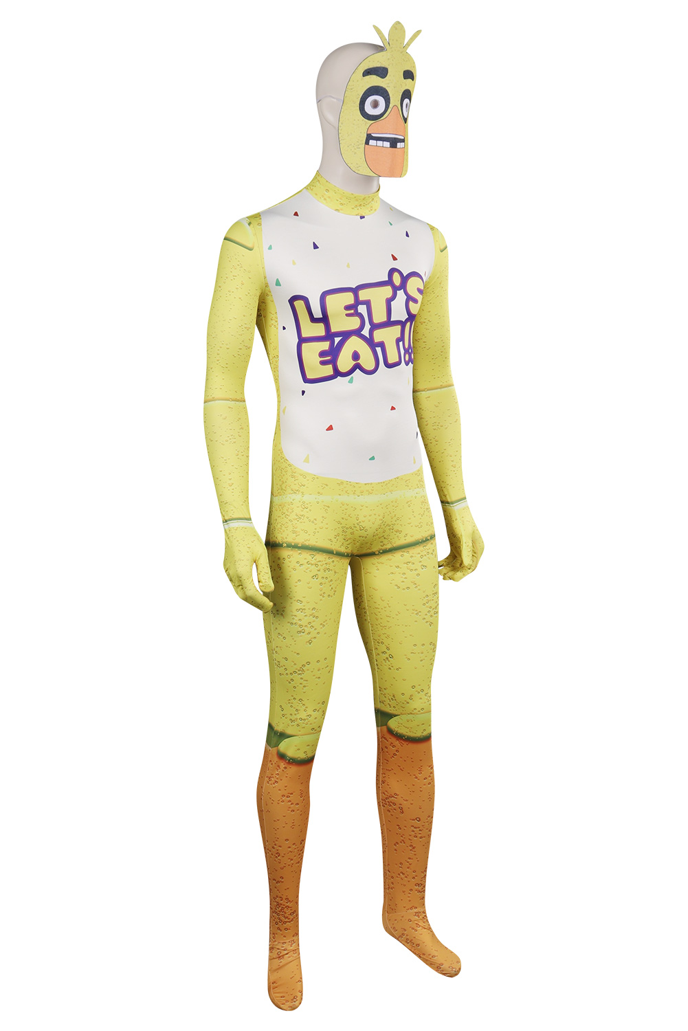 Game Five Nights at Freddy's Chica Jumpsuits Outfits Halloween Carnival Suit Cosplay Costume