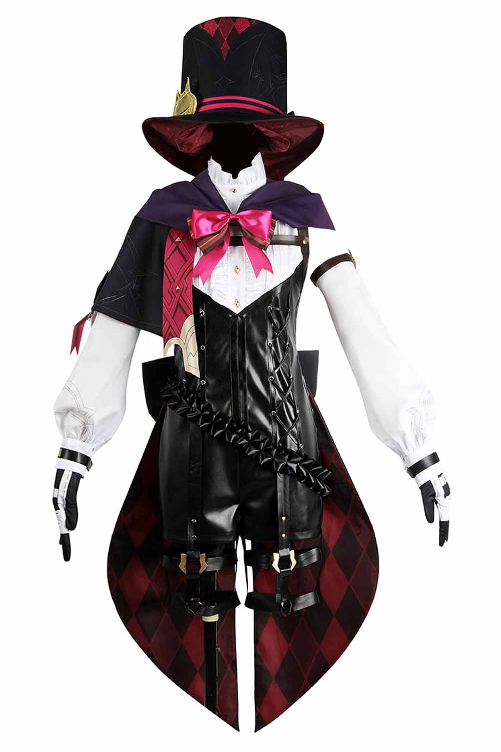 Game Genshin Impact Lyney Outfits Halloween Carnival Suit Cosplay Costume