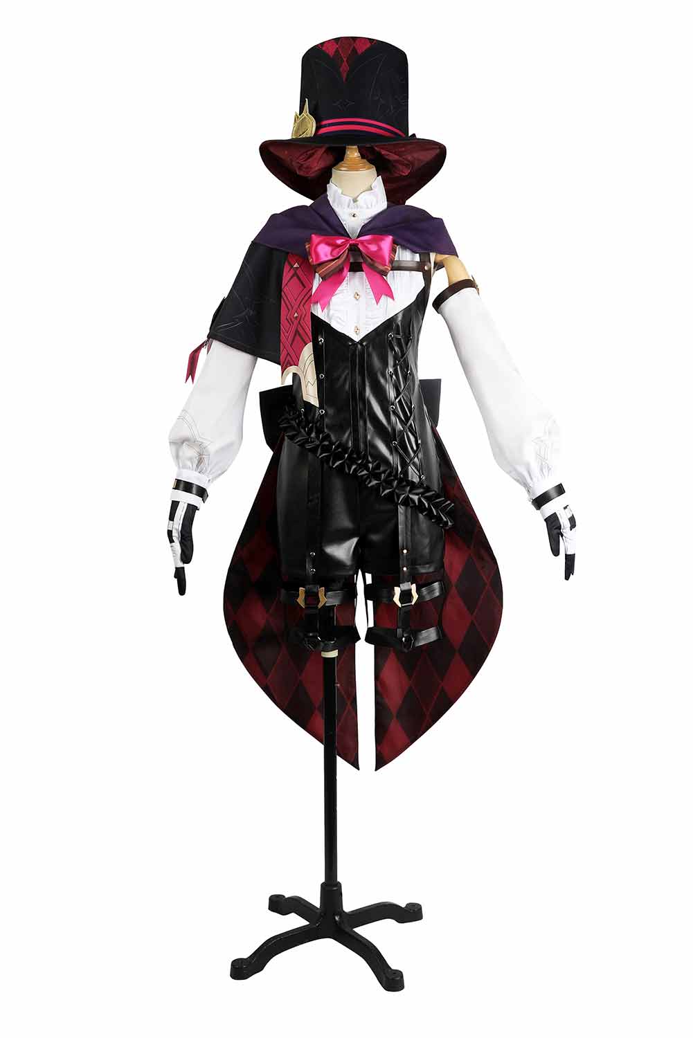 Game Genshin Impact Lyney Outfits Halloween Carnival Suit Cosplay Costume