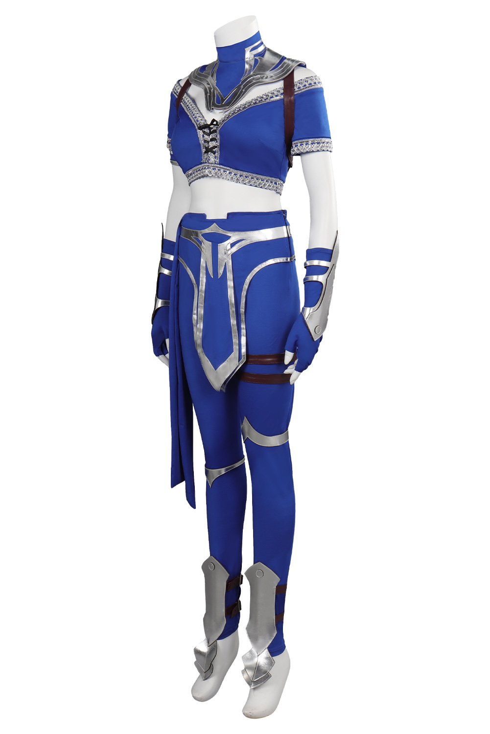 Game Mortal Kombat Kitana Blue Cosplay Costume Outfits Halloween Carnival Suit Cosplay Costume