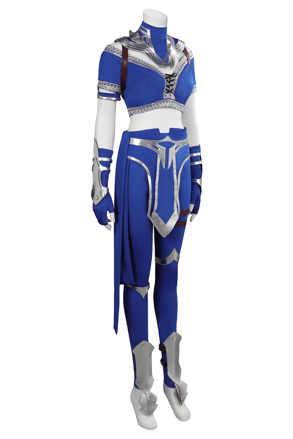 Game Mortal Kombat Kitana Blue Cosplay Costume Outfits Halloween Carnival Suit Cosplay Costume