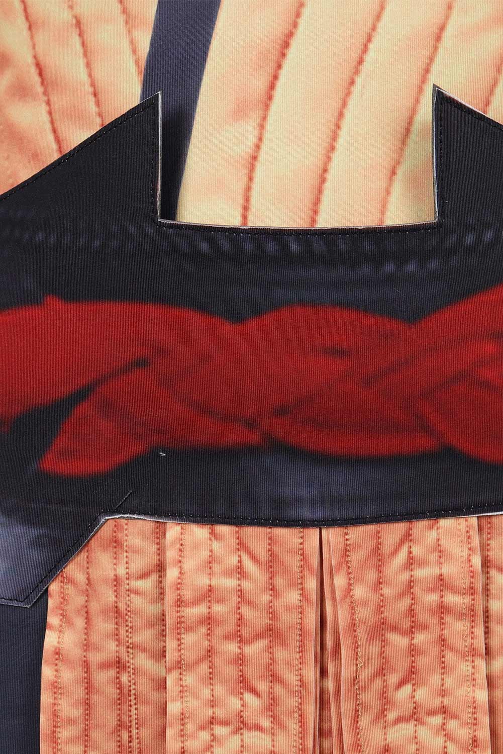 Game Mortal Kombat Scorpion Printed Jumpsuit Outfits Halloween Carnival Suit Cosplay Costume