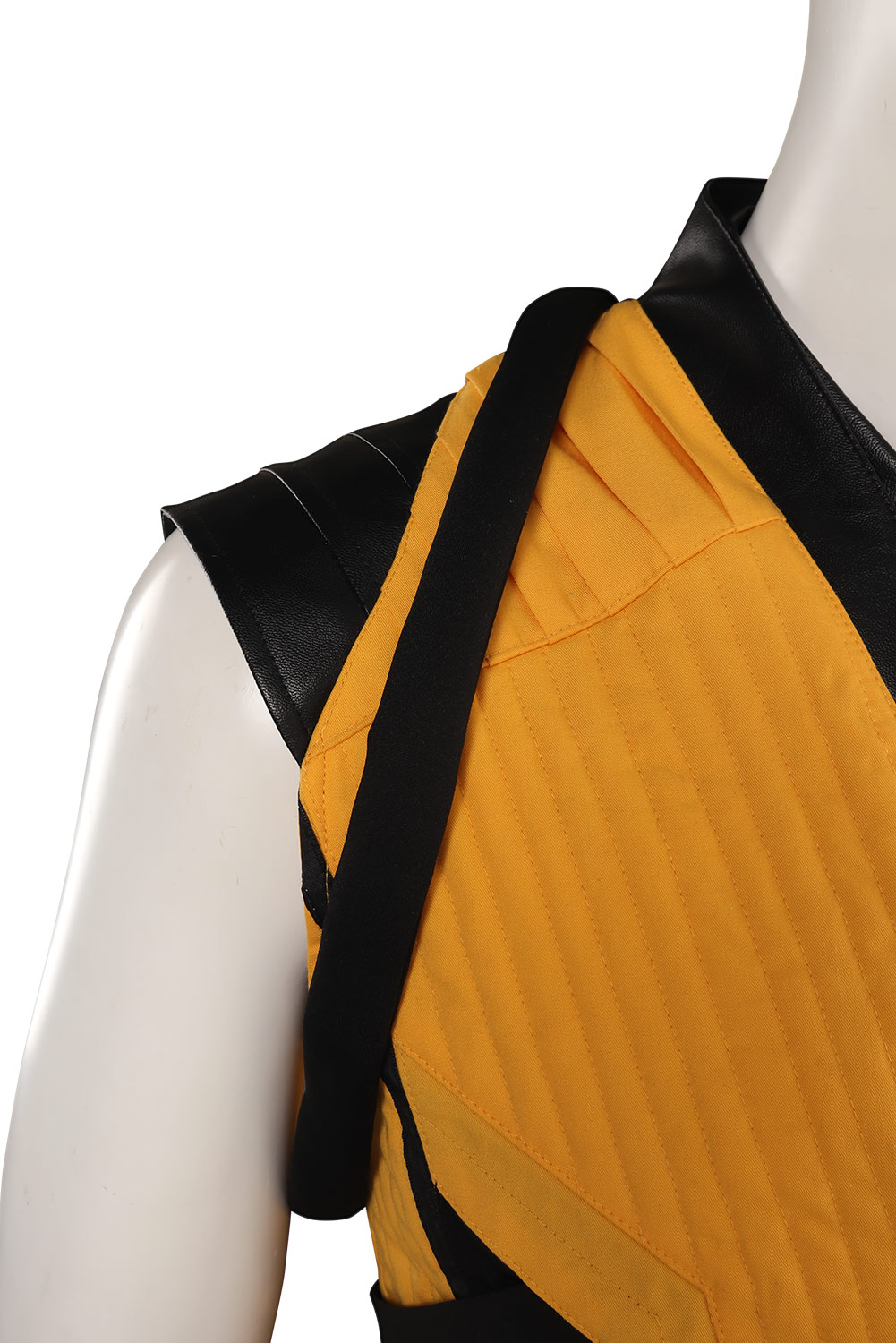 Game Mortal Kombat Scorpion Vest Pants Belt Outfits Halloween Carnival Suit Cosplay Costume