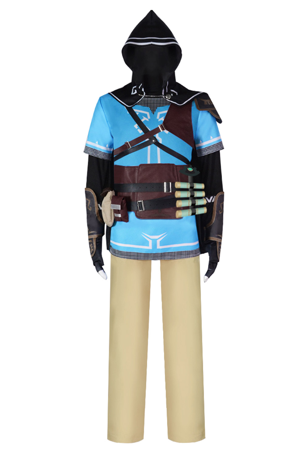 Game The Legend of Zelda: Tears of the Kingdom TOTK Link Full Outfits Halloween Carnival Suit