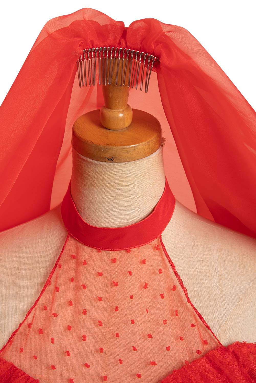 Movie Beetlejuice Re-create Lydia Red Wedding Dress Outfits Halloween Carnival Suit Cosplay Costume