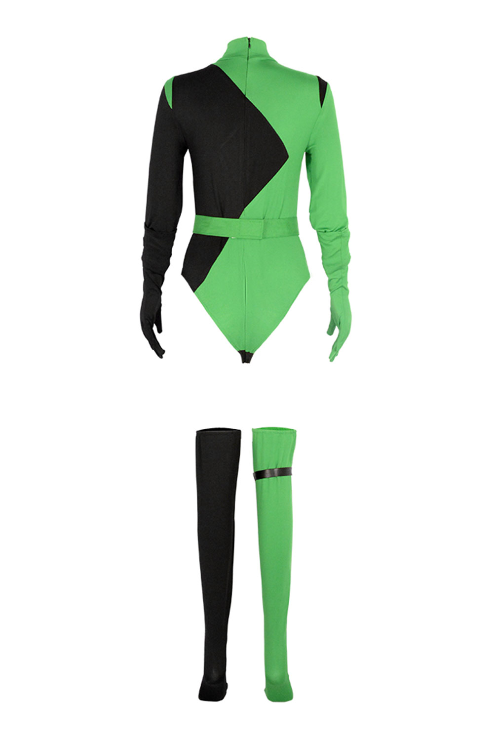 Movie Kim Possible Shego Green Outfits Halloween Carnival Suit Cosplay Costume
