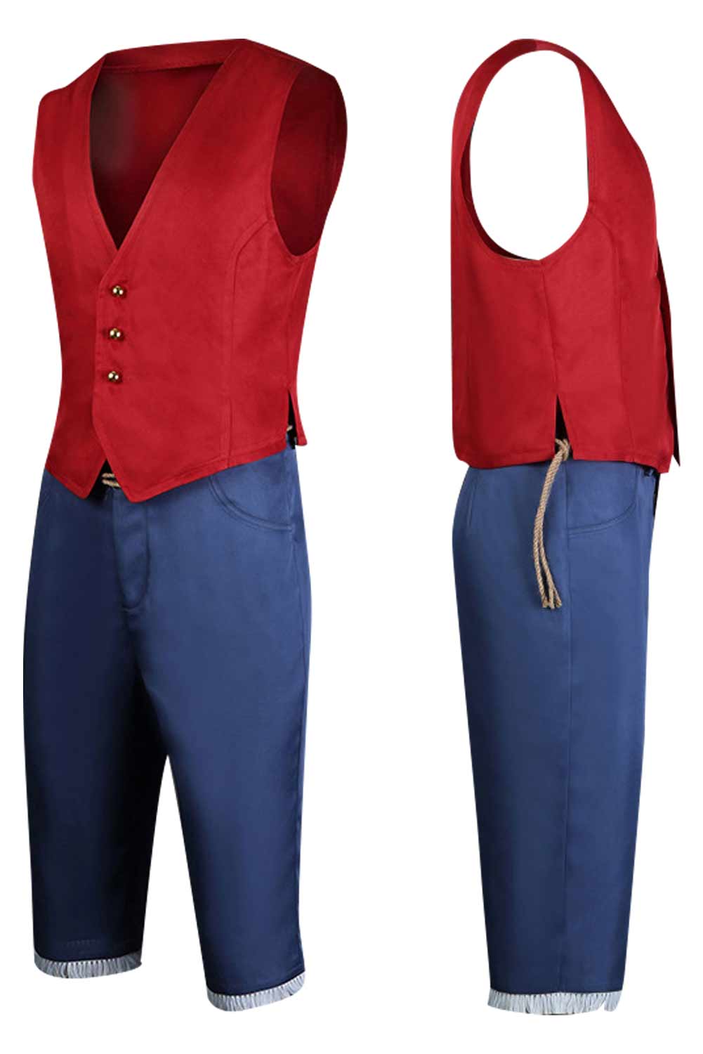 Movie Monkī Dī Rufi Outfits Halloween Carnival Suit Cosplay Costume