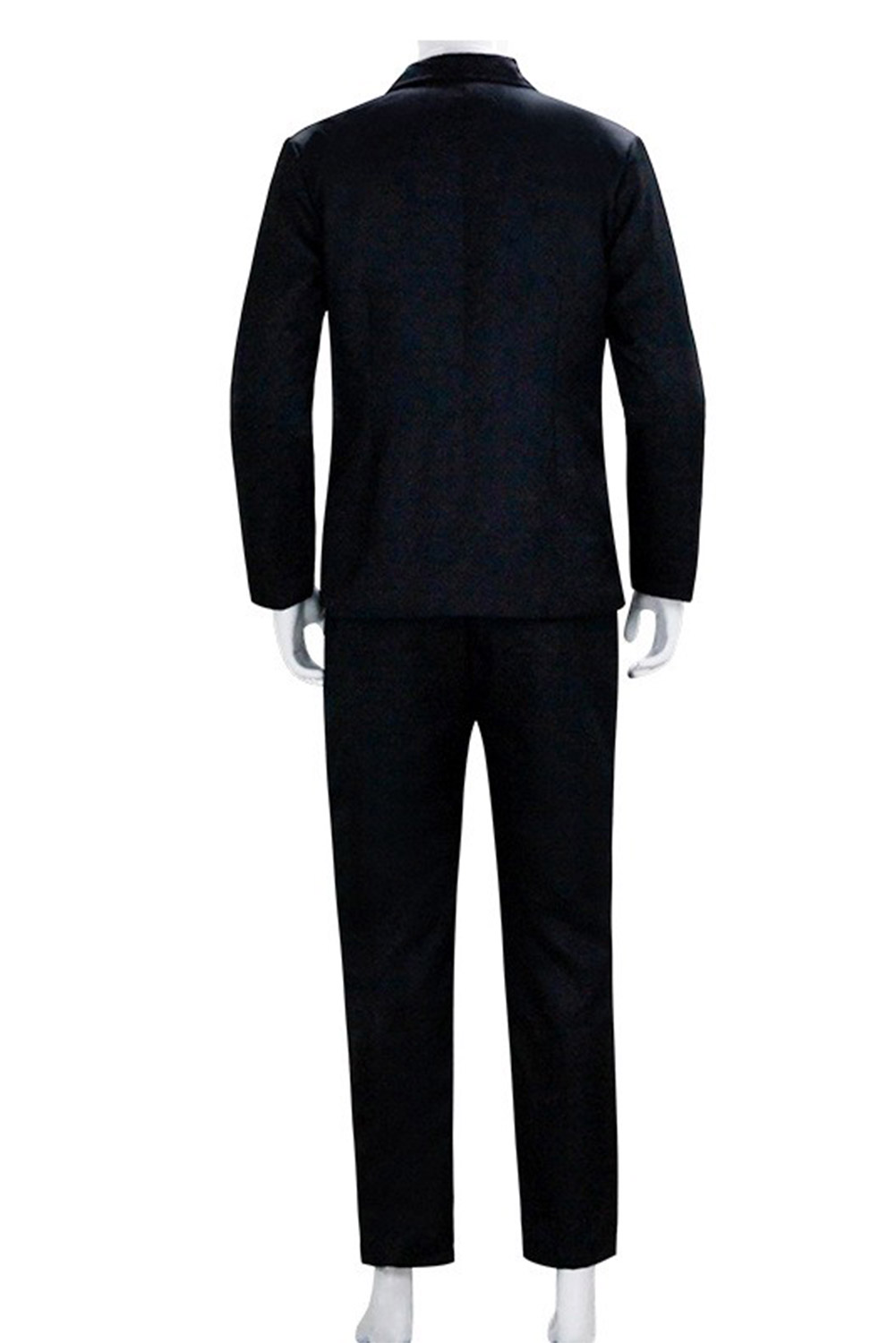 Movie Saw Jigsaw Killer Black Outfits Halloween Carnival Suit Cosplay Costume