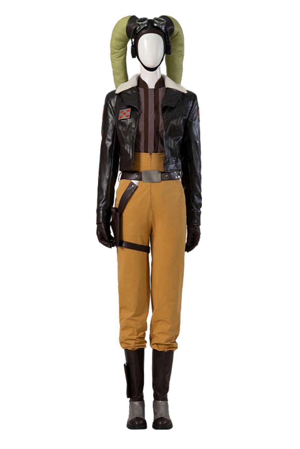 Movie Star Wars Ahsoka Tano Brown Outfits Halloween Carnival Suit Cosplay Costume
