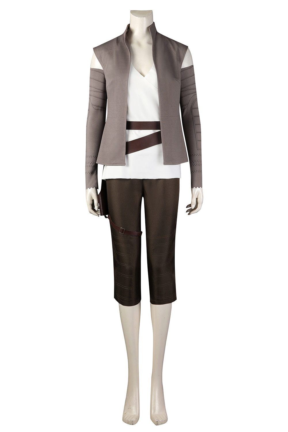 Movie Star Wars Rey Cosplay Costume Outfits Halloween Carnival Suit