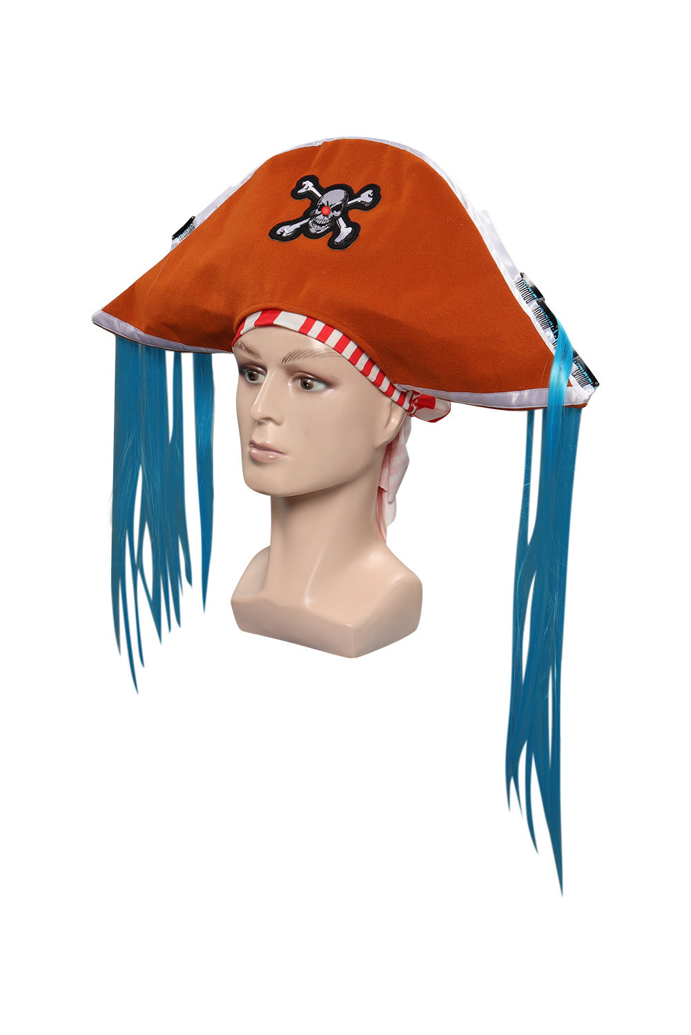 TV One Piece 2023 Buggy Pirate Hat Cosplay Cap Headgear Halloween Carnival Costume Accessories