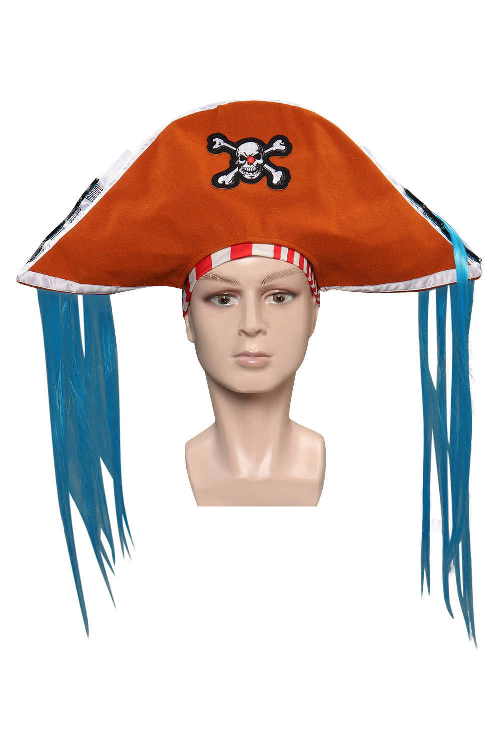TV One Piece 2023 Buggy Pirate Hat Cosplay Cap Headgear Halloween Carnival Costume Accessories