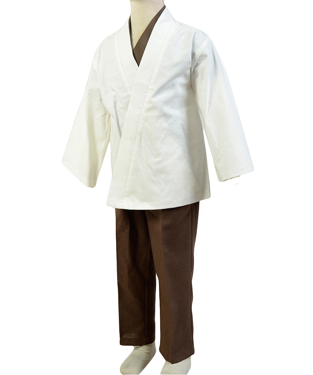TV Star Wars Obi-Wan Kenobi Kids Cosplay Costume Halloween Suit Child Version