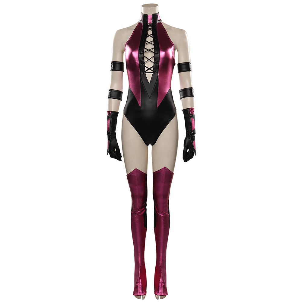 Game Mortal Kombat Mileena Cosplay Costume Festival Party Outfit