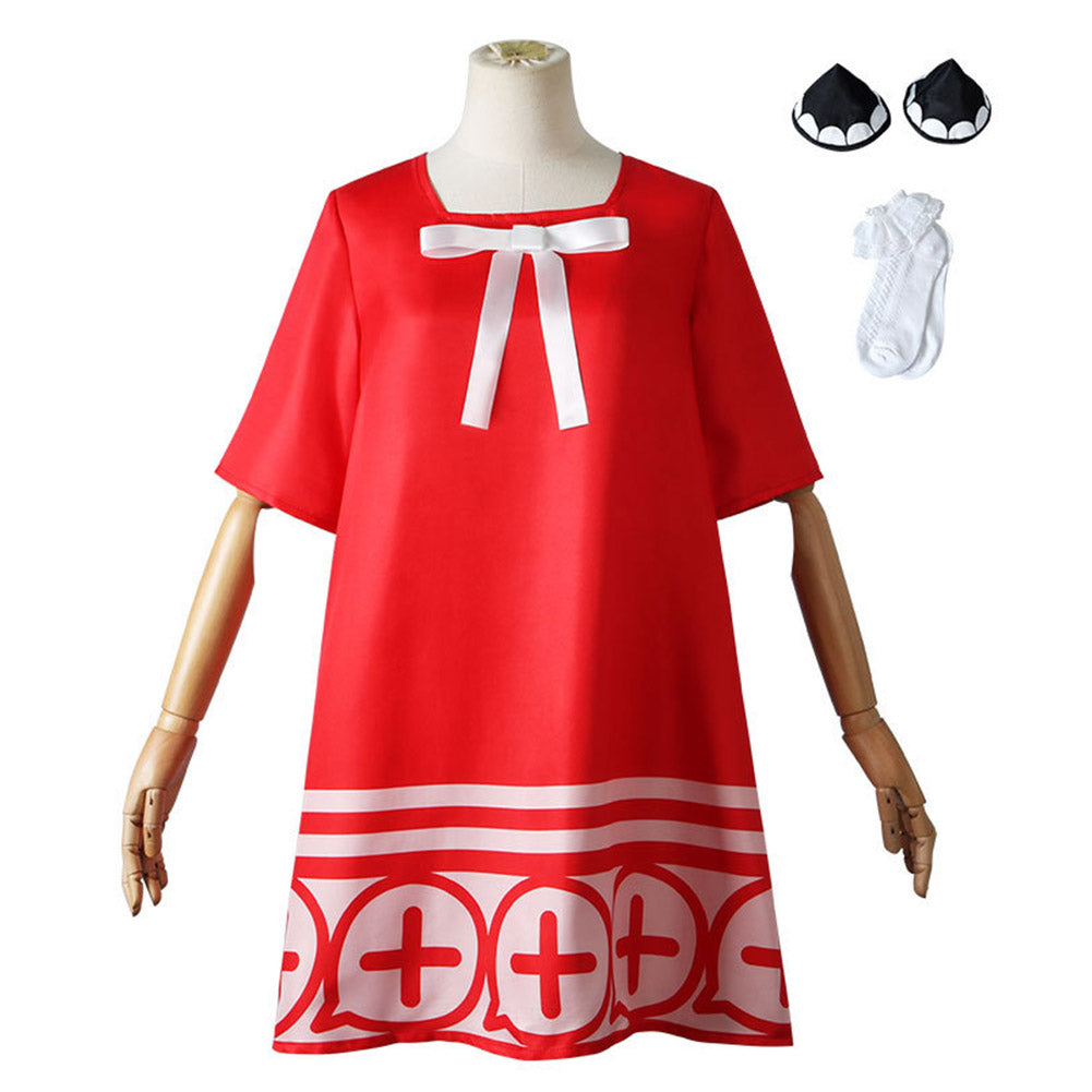 Anime SPY×FAMILY Anya Forger Kids Cosplay Costume Skirt Dress Festival Outfit 
