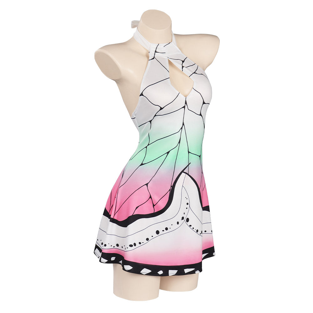 Anime Demon Slayer Kochou Shinobu Cosplay Party Costume Swimsuit Set Festival UUstyle®