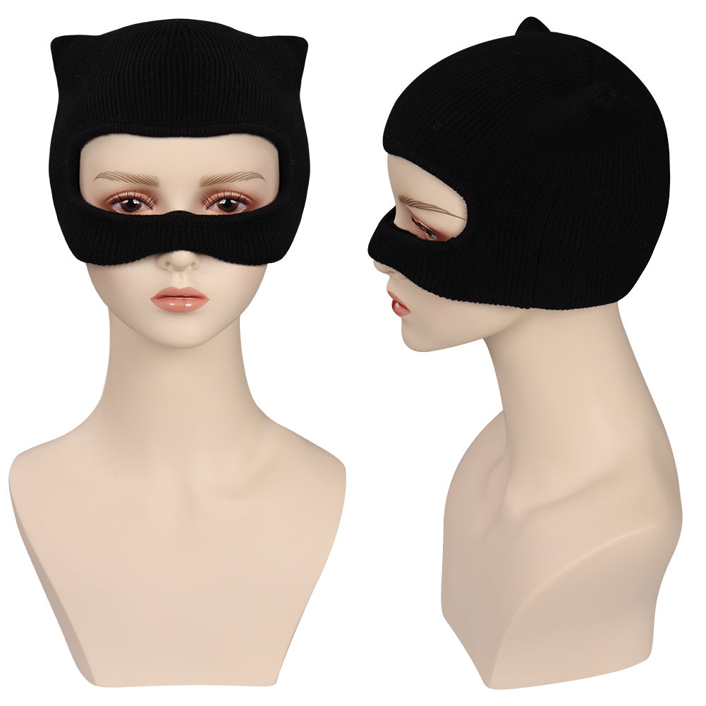 Movie The Batman- Selina Kyle / Catwoman Mask Cosplay Knitted Masks Cosplay Props