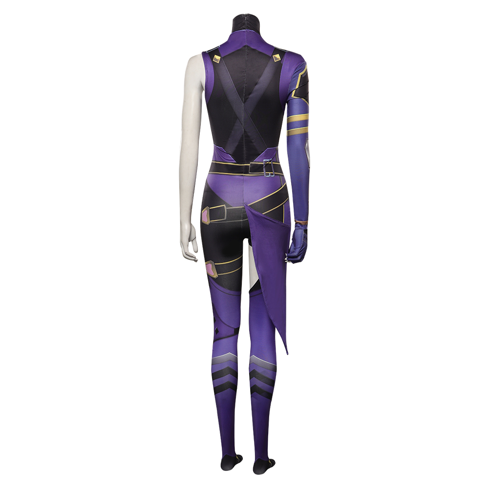 Game Valorant Reyna Cosplay Costume Jumpsuit Outfits Halloween Carnival Suit