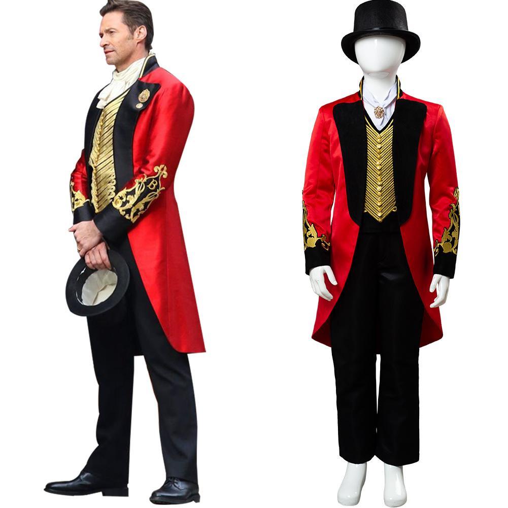 Movie The Greatest Showman P.T. Barnum Kids Children Cosplay Costume Outfits Halloween Carnival Party Suit