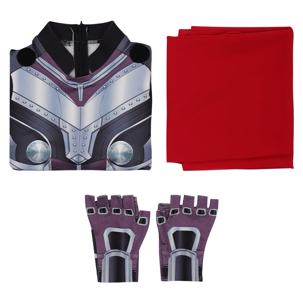 Movie Thor: Love and Thunder Kids Cosplay Costume Outfit Set Festival Party 
