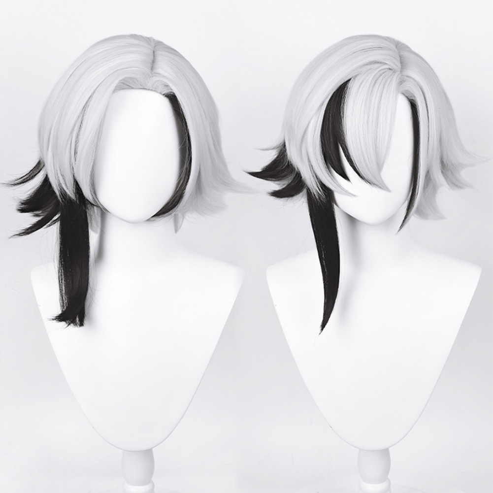 Game Genshin Impact Fatui Arlecchino Cosplay Wig Hair Carnival Halloween Party Props