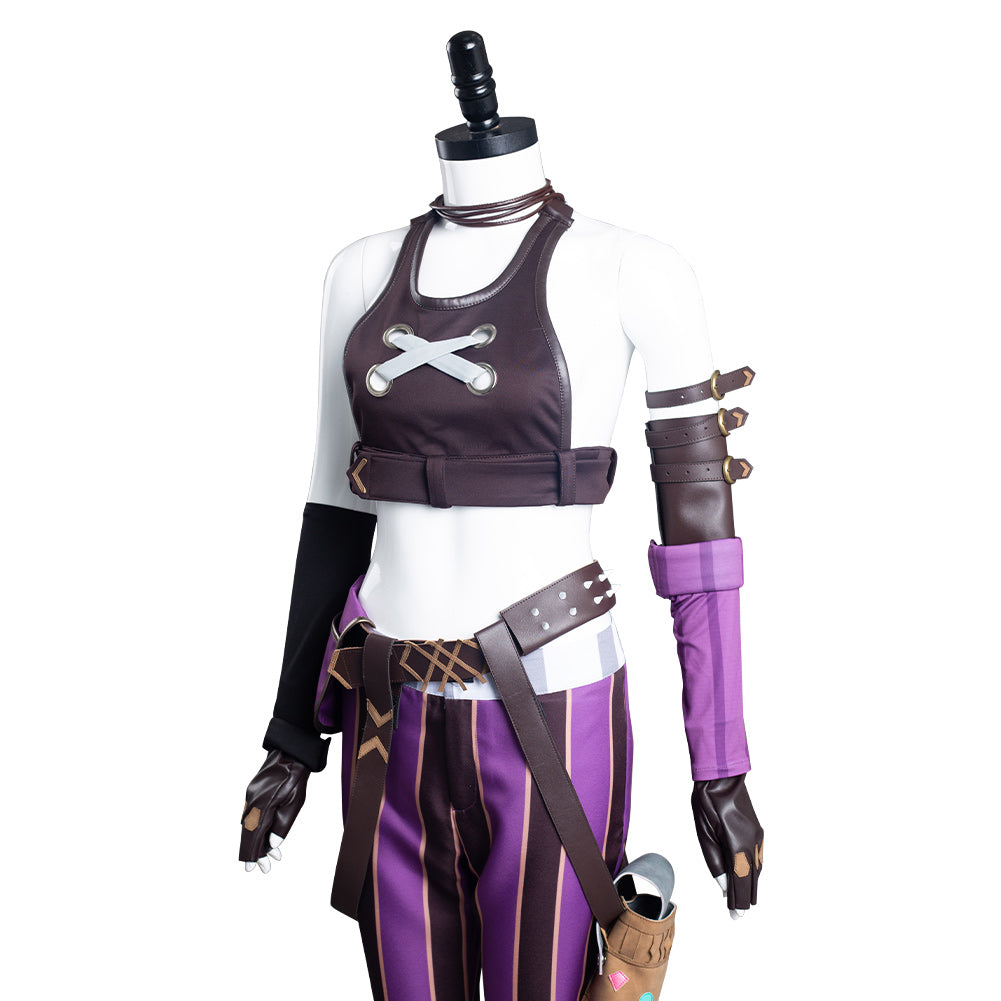 Game League of Legends-LoL Jinx Cosplay Costume Festival Party Outfit
