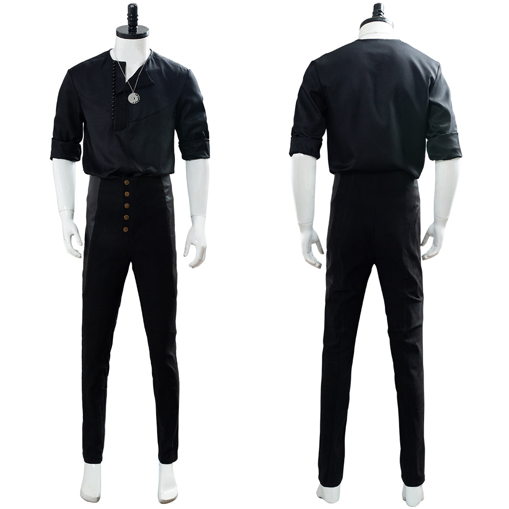 TV The Witcher Geralt of Rivia Cosplay Costume Festival Party Outfit 