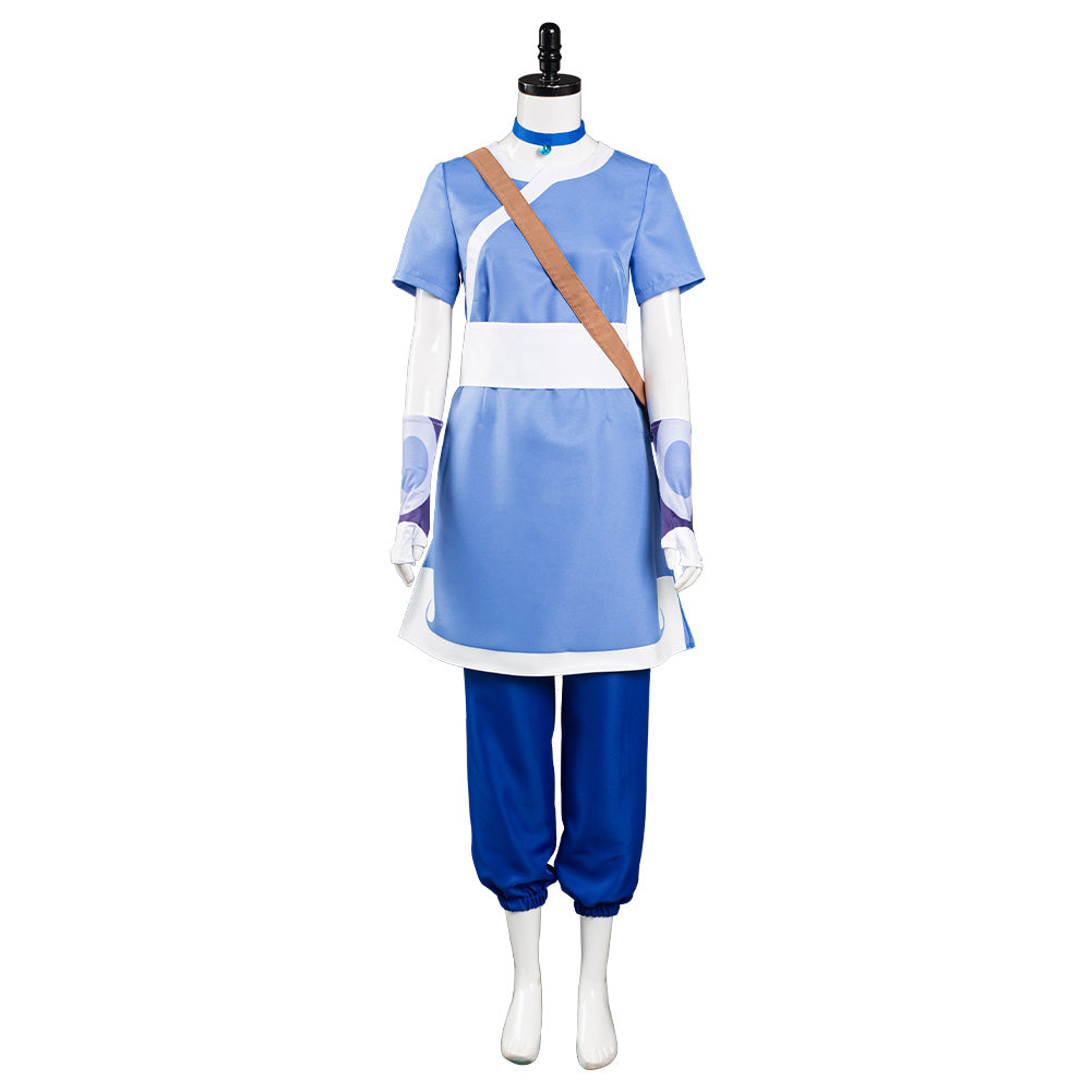 Anime Avatar: the last Airbender Katara Halloween Carnival Suit Cosplay Costume