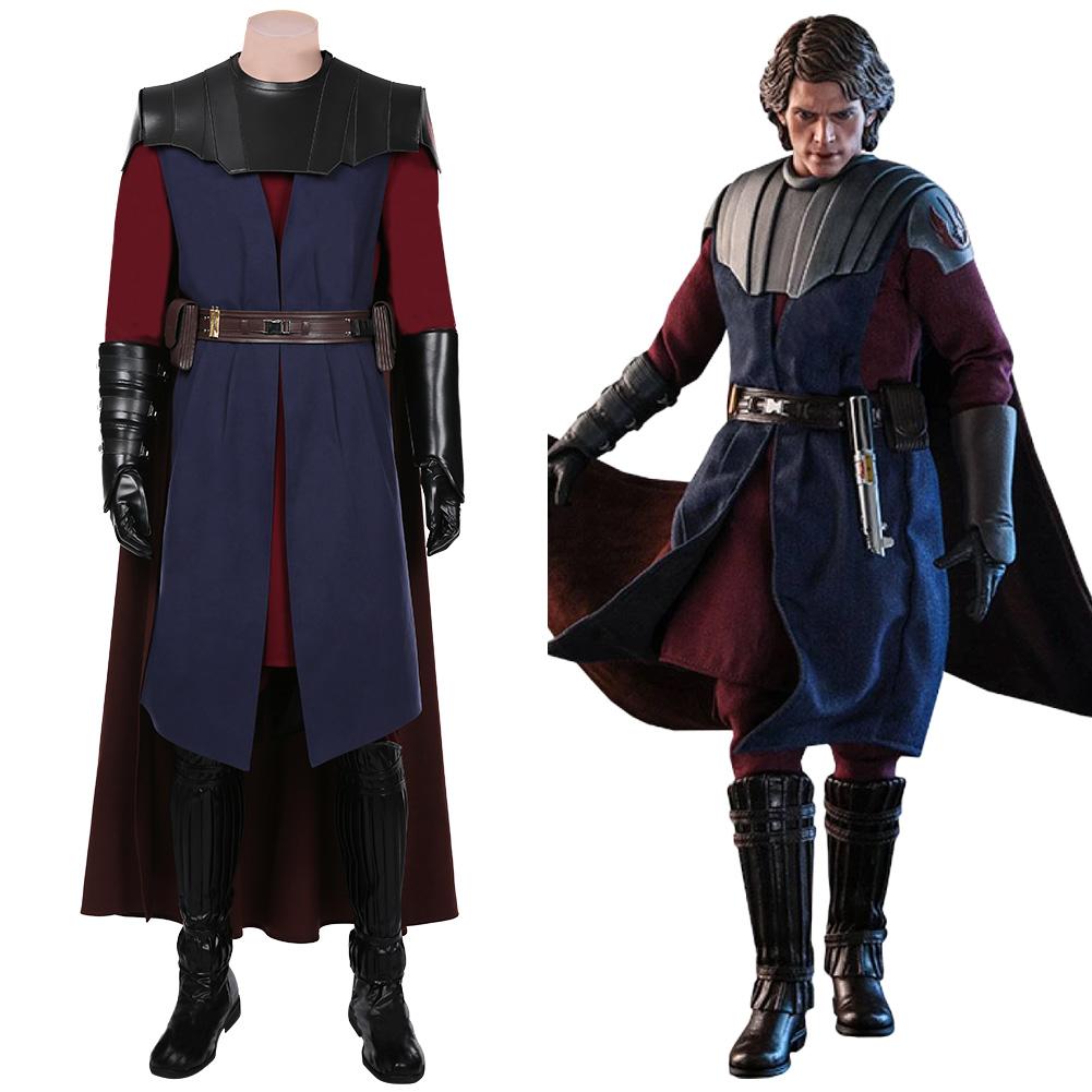 Star Wars: The Clone Wars -Anakin Skywalkeri Coat Cloak Uniform Outfits Cosplay Costume Halloween Carnival Suit