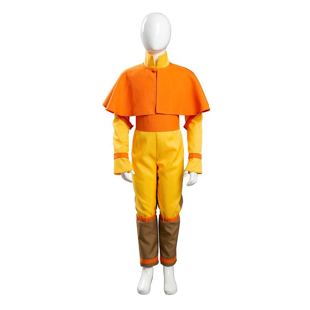 Avatar: The Last Airbender Avatar Aang Kids Children Jumpsuit Outfits Cosplay Costume Halloween Carnival Suit
