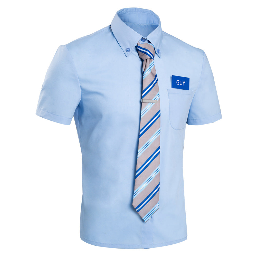 Movie FREE GUY Shirt Cosplay Costume Festival Party Outfit 