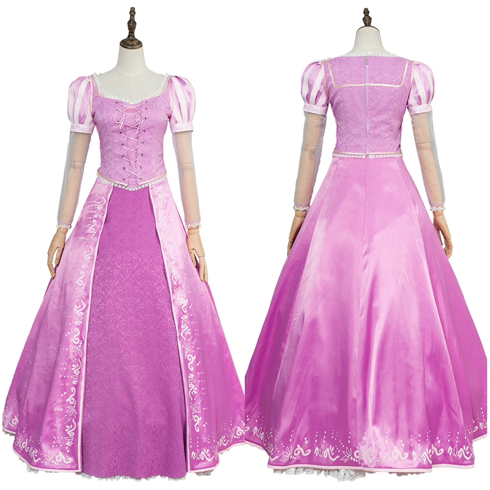 Movie Tangled Rapunzel Tangled Ever After Cosplay Dress Costume Pink