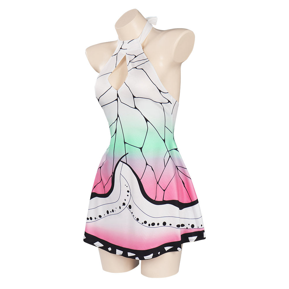 Anime Demon Slayer Kochou Shinobu Cosplay Party Costume Swimsuit Set Festival UUstyle®