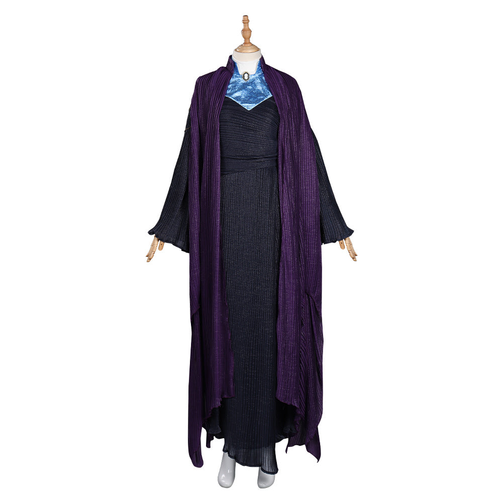 TV WandaVision Agatha Harkness Cosplay Costume Outfits Halloween Carnival Suit
