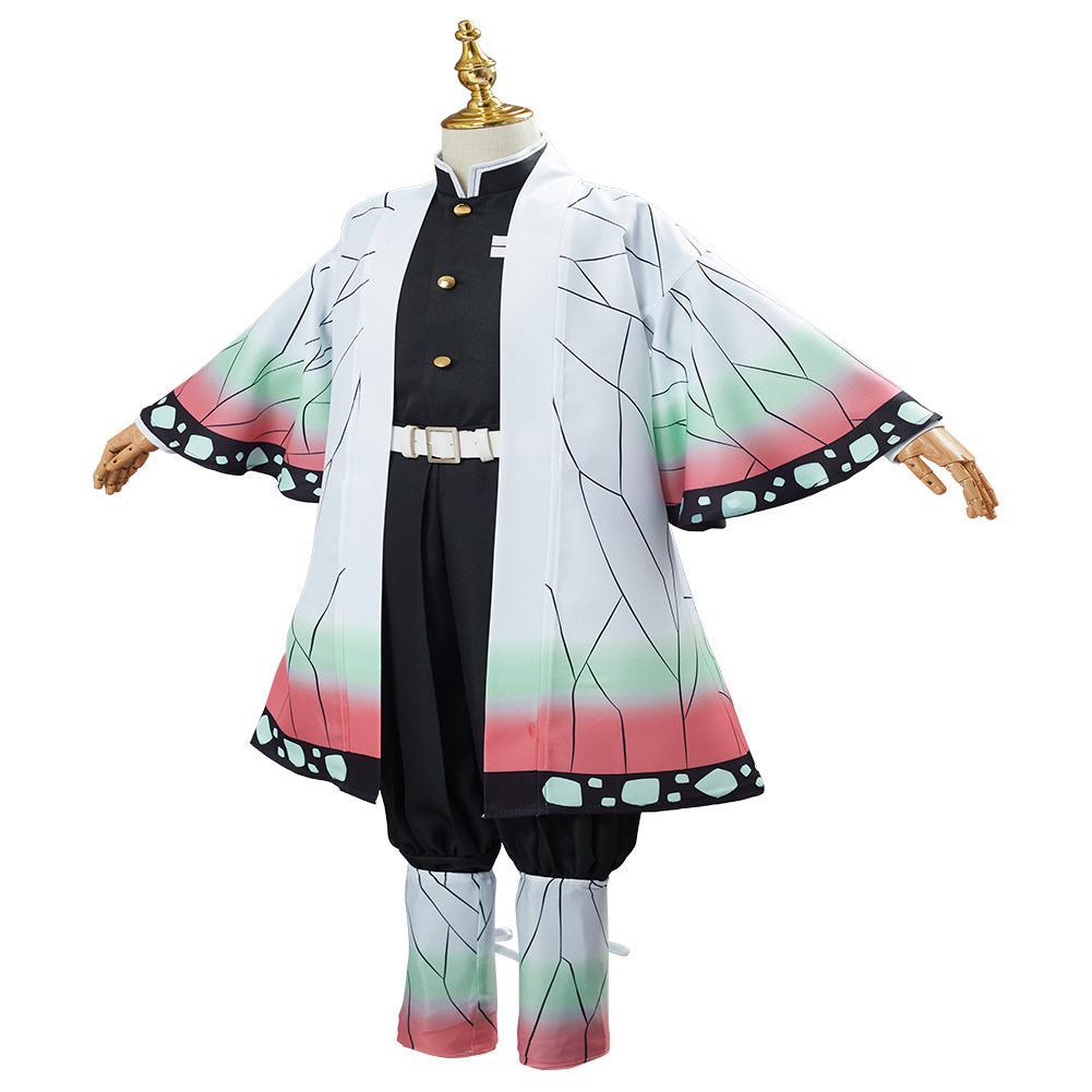 Demon Slayer Kochou Shinobu Cosplay Costume Kids Children Uniform Outfit Halloween Carnival Suit