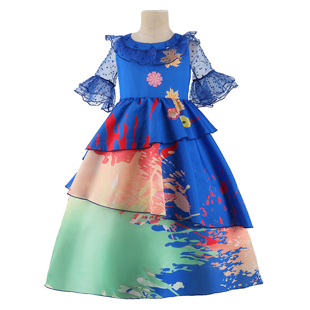 Anime Encanto Isabela Kids Cosplay Costume Skirt Dress Festival Carnival Christmas