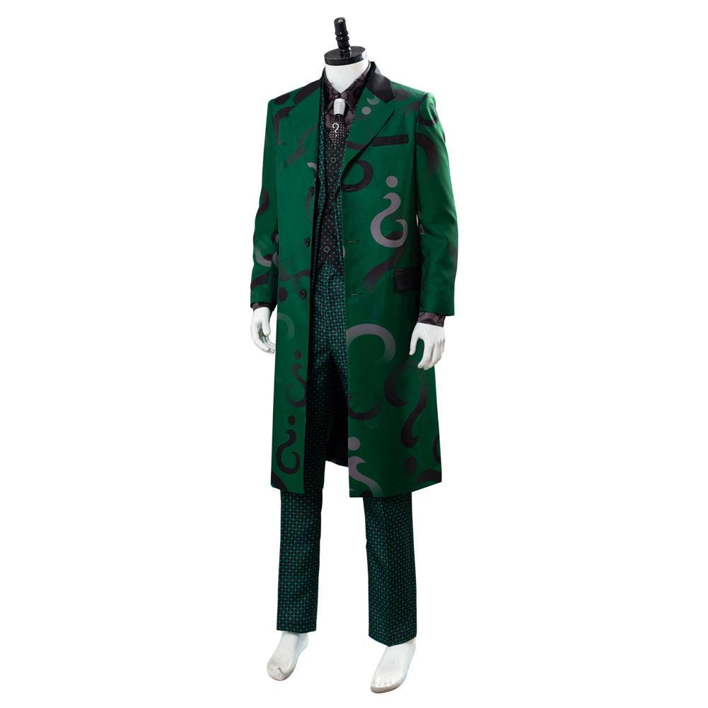 The Riddler Edward Nygma Gotham Season 5 Uniform Green Cosplay Costume Halloween Carnival Party Suit