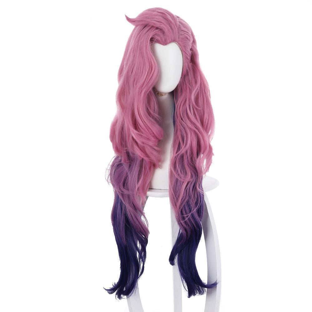 Game League of Legends LOL KDA Groups Seraphine Cosplay Wig Heat Resistant Synthetic Hair Carnival Halloween Party