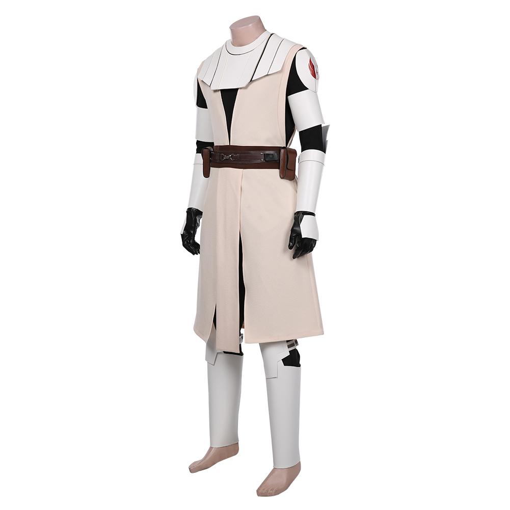 Star Wars: The Clone Wars -Obi- Wan Kenobi Coat Uniform Outfits Cosplay Costume Halloween Carnival Suit