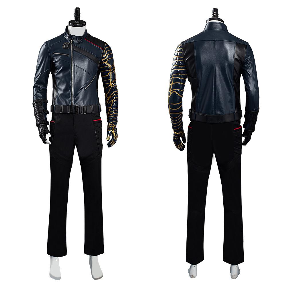 The Falcon and the Winter Soldier Bucky Barnes Cosplay Costume Halloween Carnival Suit