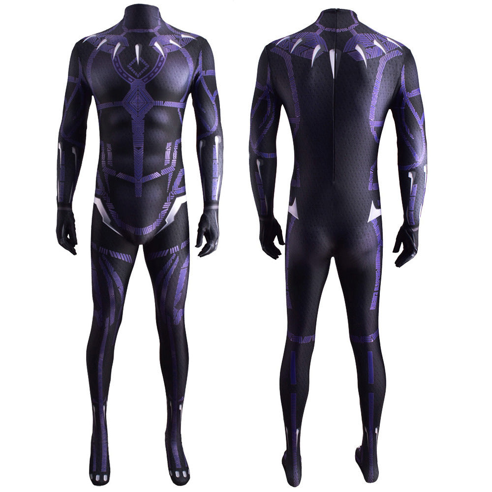 Movie Black Panther Cosplay Costume Festival Party Outfit Mono Christmas Carnival