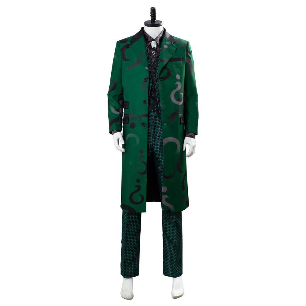 The Riddler Edward Nygma Gotham Season 5 Uniform Green Cosplay Costume Halloween Carnival Party Suit