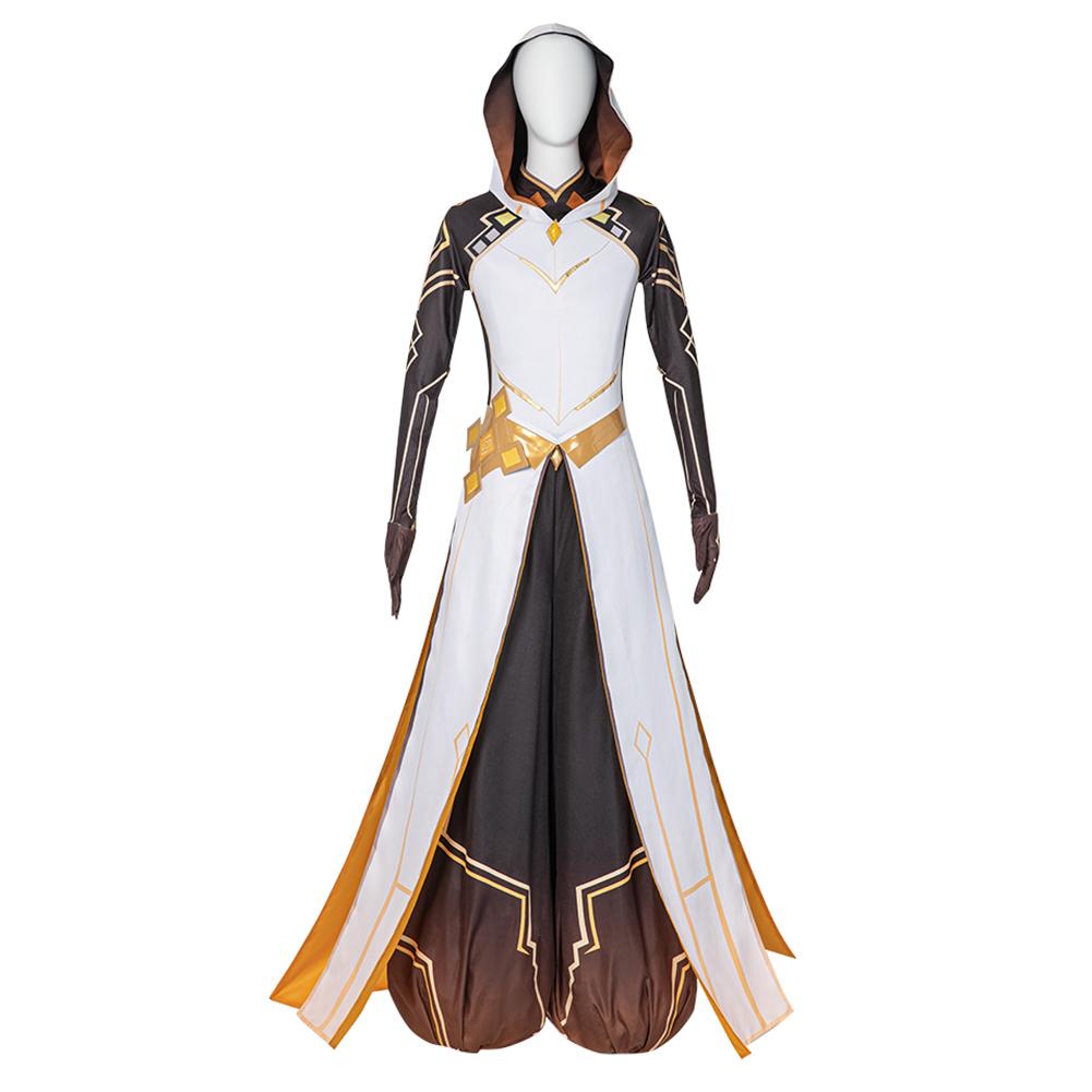 Game Genshin Impact Zhong Li Morax Cosplay Costume Festival Christmas Carnival Party Outfit