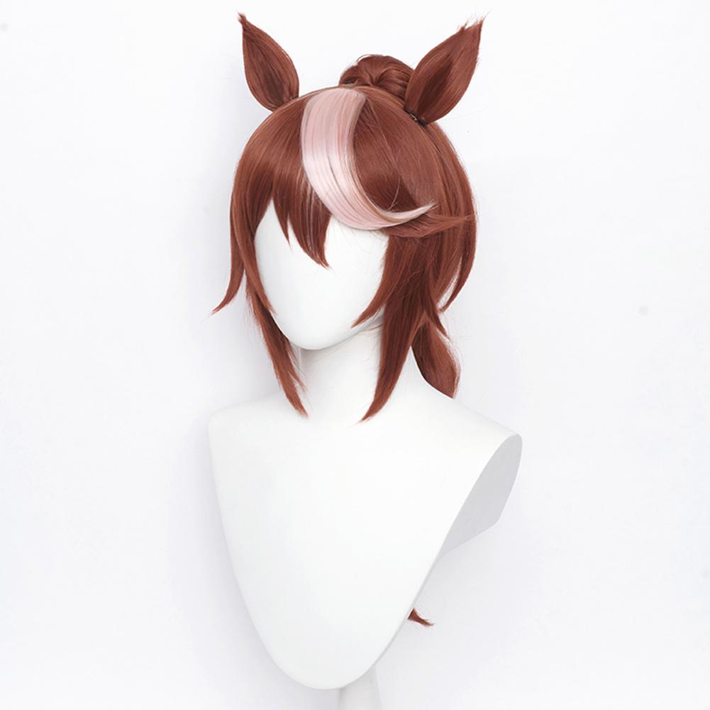 Anime Pretty Derby Tokai Teio Cosplay Wig Heat Resistant Synthetic Hair Carnival Halloween Party