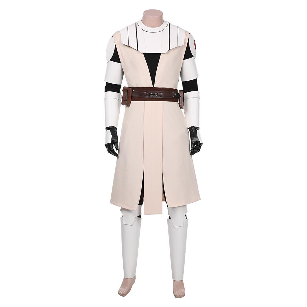 Star Wars: The Clone Wars -Obi- Wan Kenobi Coat Uniform Outfits Cosplay Costume Halloween Carnival Suit