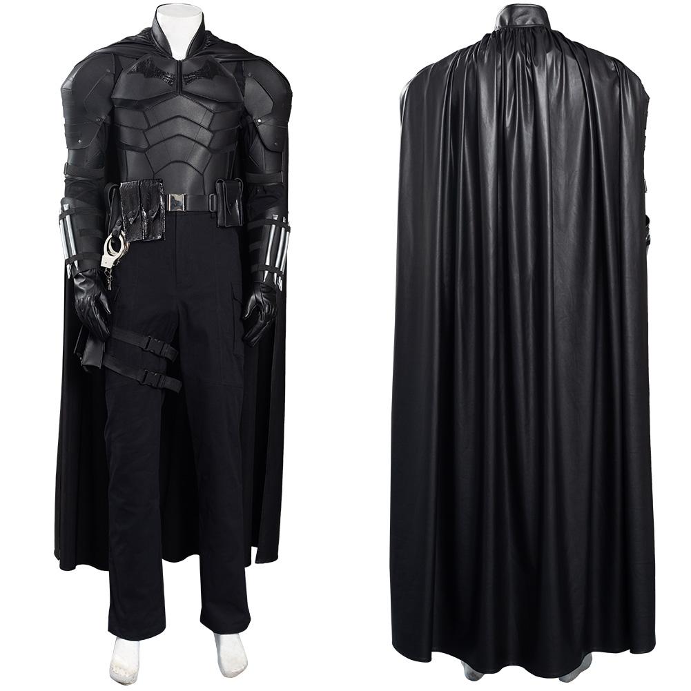 The Batman Bruce Wayne Pants Cloak Outfits Cosplay Costume Halloween Carnival Suit
