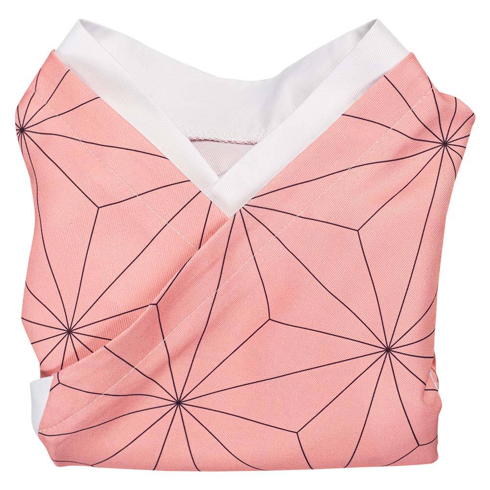 Demon Slayer: Kimetsu no Yaiba Kamado Nezuko Kimono Coat Cosplay Costume for Kids Children